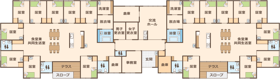 グループホームフロアマップ